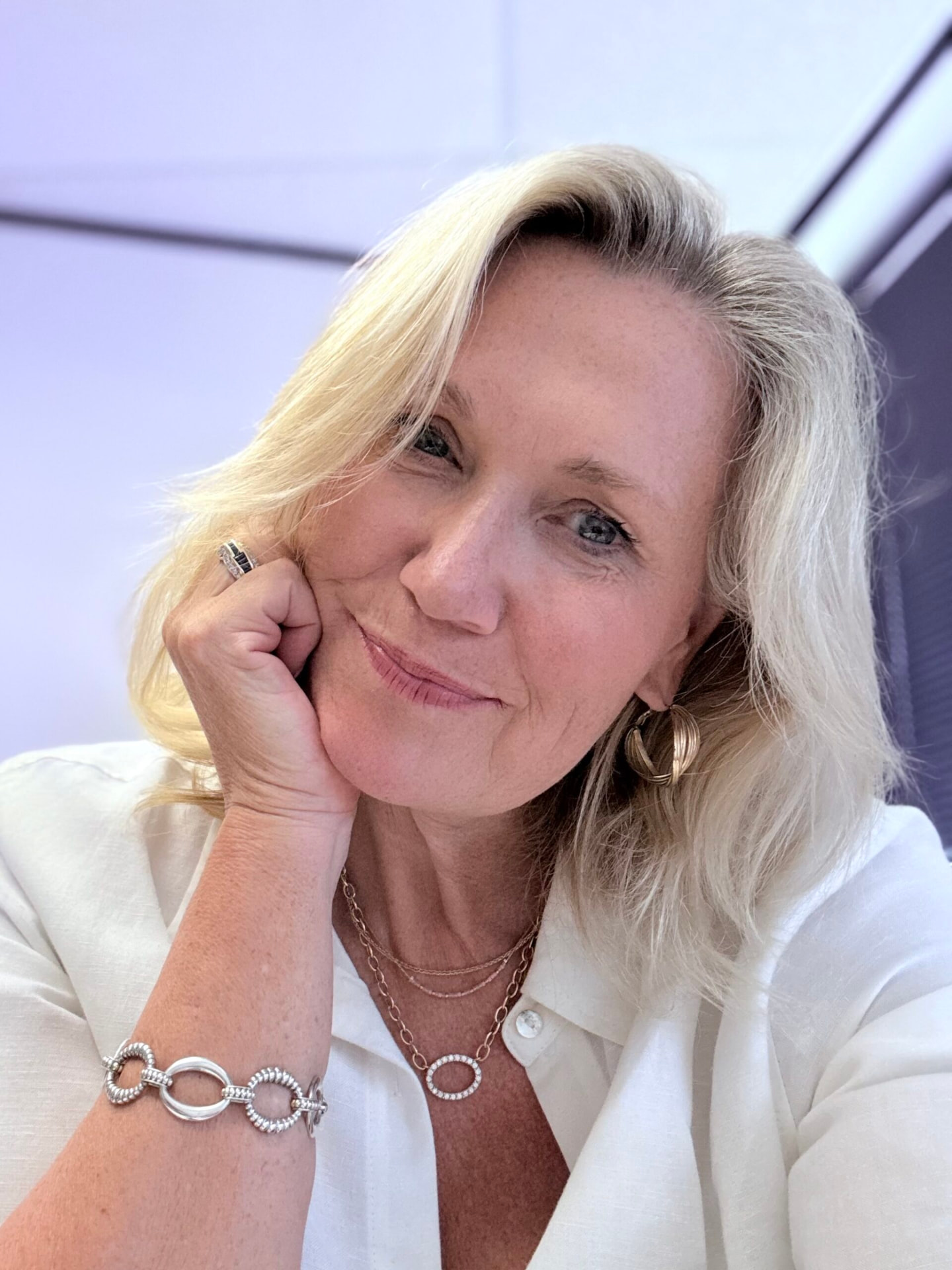 Candid natural-light portrait of Stephanie J. Bond